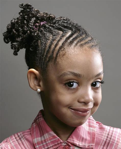 Afro Bun Easy Little Black Girl Hairstyles; Cute Knots and Ribbons; Two Knots Braiding Hairstyles; Little Black Girl Twist Hairstyles; Peinados Ni&241;a; Zigzag Braids for Kids;. . Hairstyles for black little girls